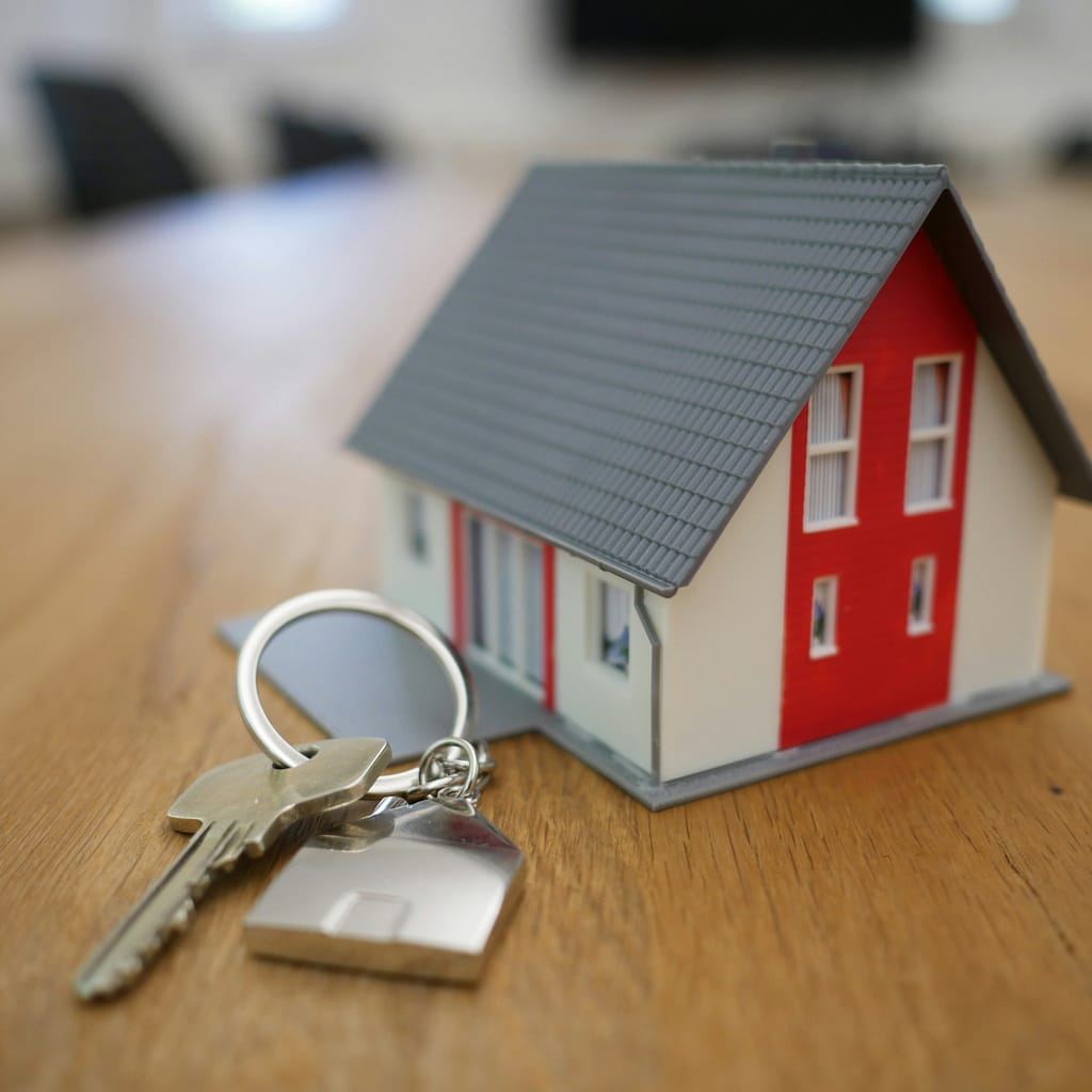 miniature house and keys for a first time buyer or shared ownership mortgage at the best mortgage rate