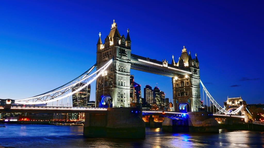 London Tower Bridge, our London office finances all of the South East