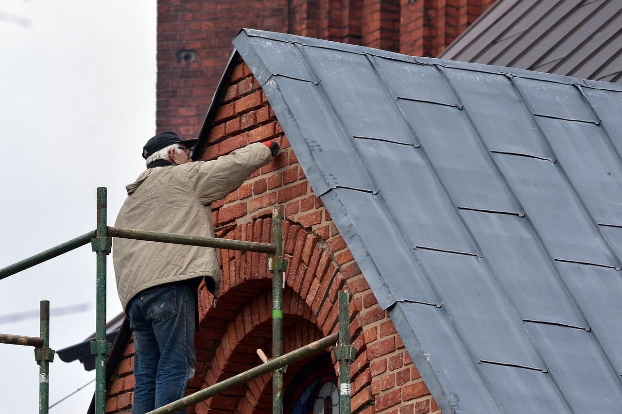 Buy, Refurbish, Refinance, Rent (BRRR) Strategy in action - repointing the wall of a former chapel as it's converted to residential use.